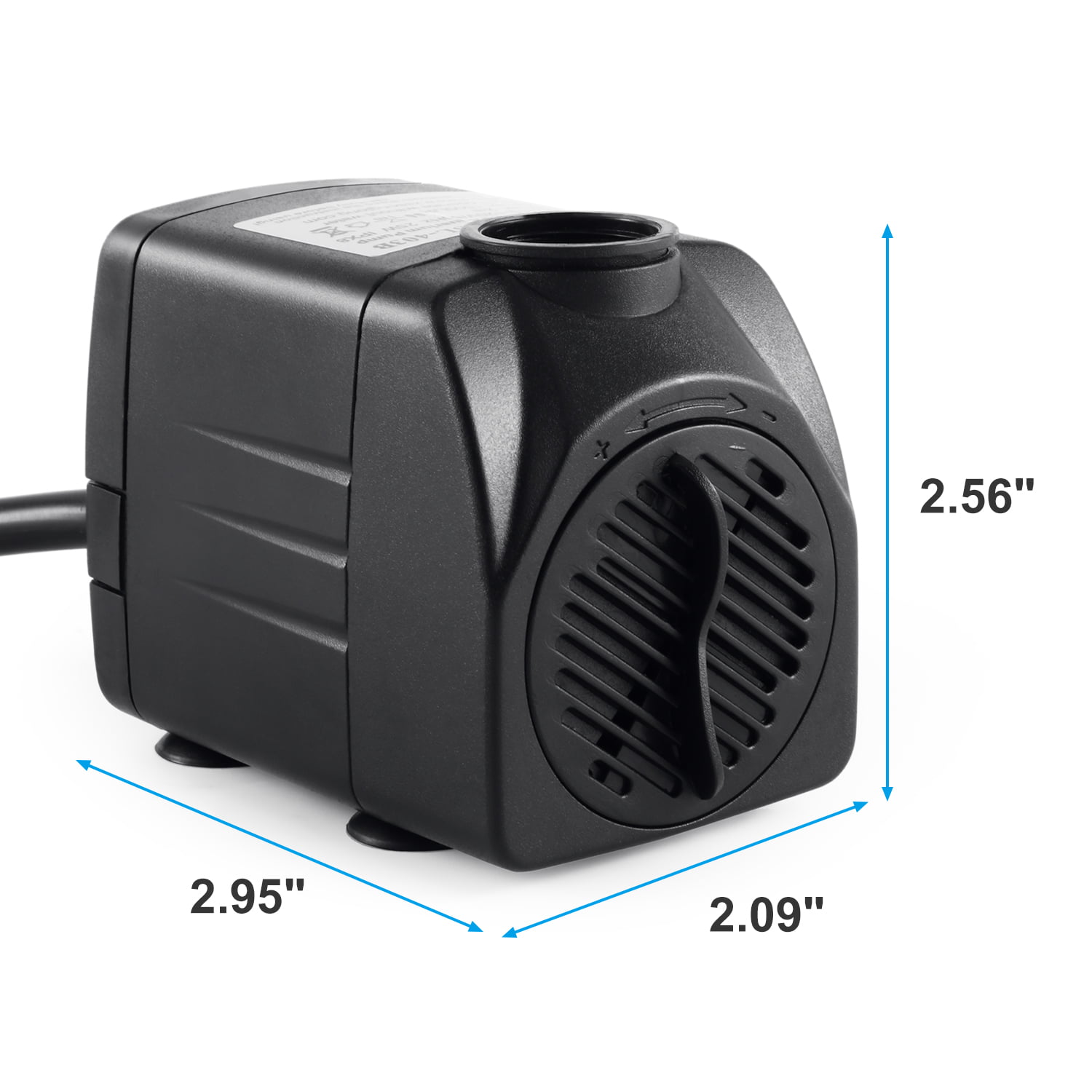 Pond Durable 25W Outdoor Fountain Water Pump with 5.9 feet Power Cord and 2 Nozzles Aquarium Submersible Water Pump 400GPH Fish Tank Hydroponics 