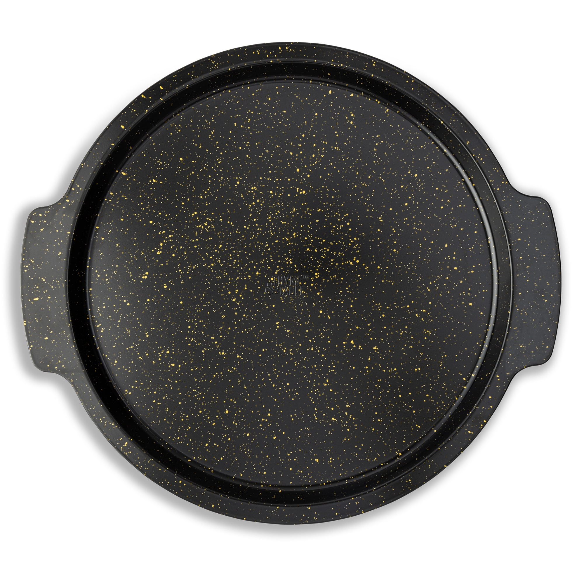 (3 pack) Thyme & Table Non-Stick 14-Inch Pizza Pan, Black