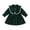 Green, variant on Elippeo Little Girl Autumn Corduroy Dress Mock Neck Ruffled Long Sleeve Bow Decor A-Line Dress 12 18 24 Months 3 4 5 Years