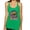 Envy, variant on Funny Neon Sloth | Dean Russo Art Animal Lover Tri-Blend Racerback Sleeveless Top, Vintage Turquoise, M