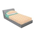 thumbnail image 2 of Ambesonne Ethnic Fitted Sheet & Pillow Sham Set, and Lotus Motifs, Twinxl, Turquoise and Coral, 2 of 2