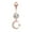 Rose Gold, variant on Ring Belly Button Ring Updated S Urgical Steel Belly Button Rings With Properly Promise Rings for Her Gift for Mother Wife Girl Friend