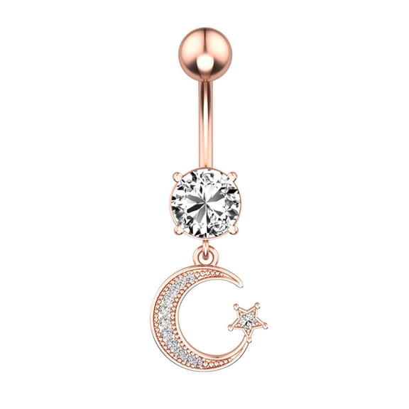 Chmadoxn Ring Belly Button Ring Updated S Urgical Steel Belly Button Rings With Properly Promise Rings for Her Gift for Mother Wife Girl Friend