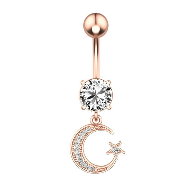 TIMIFIS Dangle Belly Button Rings Belly Button Ring Updated S Urgical Steel Belly Button Rings With Properly ummer