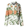 thumbnail image 3 of SnZhen Casual Shirts for Women Printing Women's Long Sleeved Fashion Printed Lapel Button Up Bloues Mint Green#01 S, 3 of 4