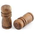 thumbnail image 1 of Acacia Wood Salt & Pepper Shakers 4 inch Tall, 1 of 4