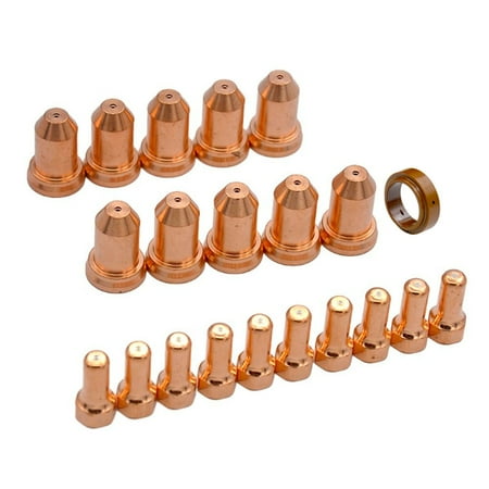 

21Pcs Pt-80 Pt80 Ipt-80 Plasma Cutter Torch Electrode 1.3Mm Tips 52558 51311.13