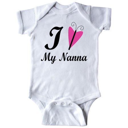 

Inktastic I Love My Nanna Gift Baby Girl Bodysuit