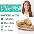 thumbnail image 3 of Barra nutricional alta en proteínas Protiwise | Chocolate | Barra de proteína de 15 g | Barra de reemplazo de comidas | Sin gluten, bajo en grasa, bajo en azúcar, apto para cetogénicos | Aplaste los a, 3 of 5