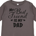 thumbnail image 4 of Inktastic My Best Friend is My Dad with Hearts Boys or Girls Long Sleeve Toddler T-Shirt, 4 of 5