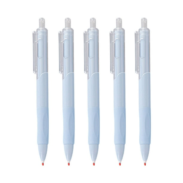 Pisexur Batería de cocina Bolígrafos de gel de 0,5 mm, tinta negra, punta fina, escritura suave, para diario, notas, útiles escolares y de oficina, 2 ml, 5 unidades para la cocina del hogar