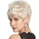 thumbnail image 3 of Pelucas con flequillo para mujer, peluca ondulada suelta Peluca de cabello liso corto blanco de moda y de moda para mujer con bandas para el cabello, 3 of 5