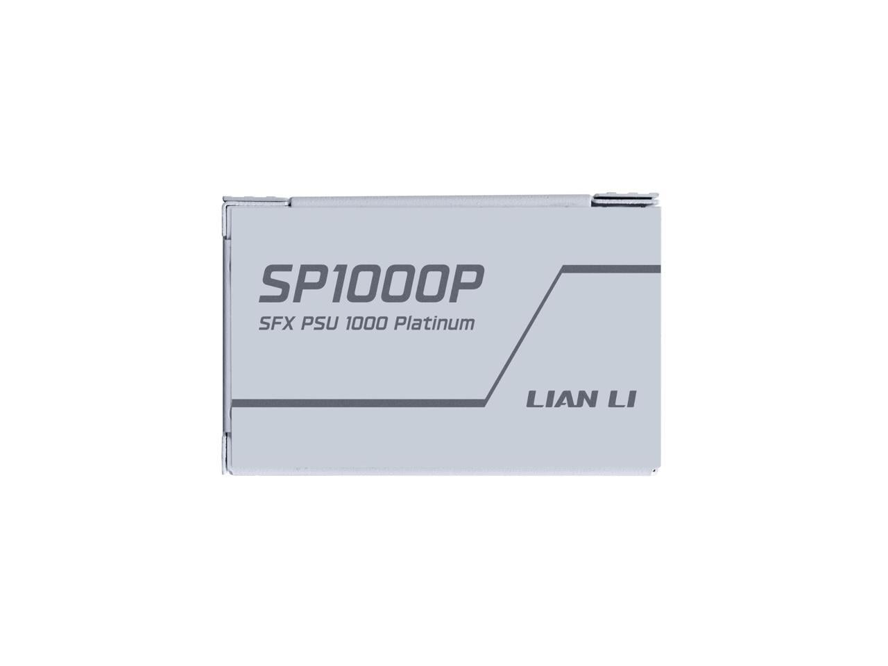 Lian Li SP Platinum 1000W SFX Form Factor Power Supply with 12V-2x6 Connectors - ATX 3.1 & PCIE 5.1 Compliant - Low-Noise - Fully Modular - 105°C Capacitors - 10 Year Warranty - White (SP1000P.W)
