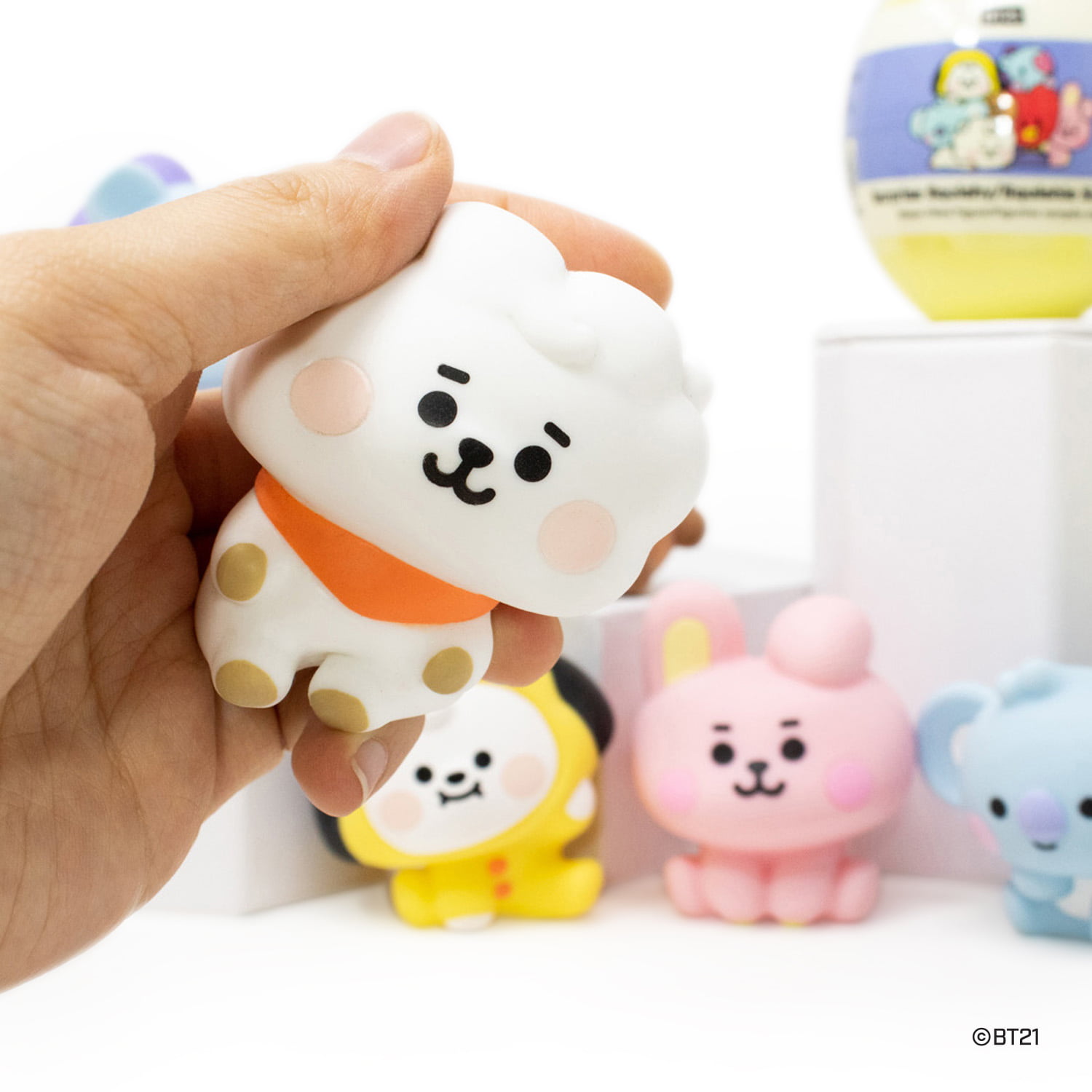 Hamee Squishies (BT21 Series - All 7 Members) Full Set Water Filled Capsule  Squishy Toy for Boys Girls Children Adults