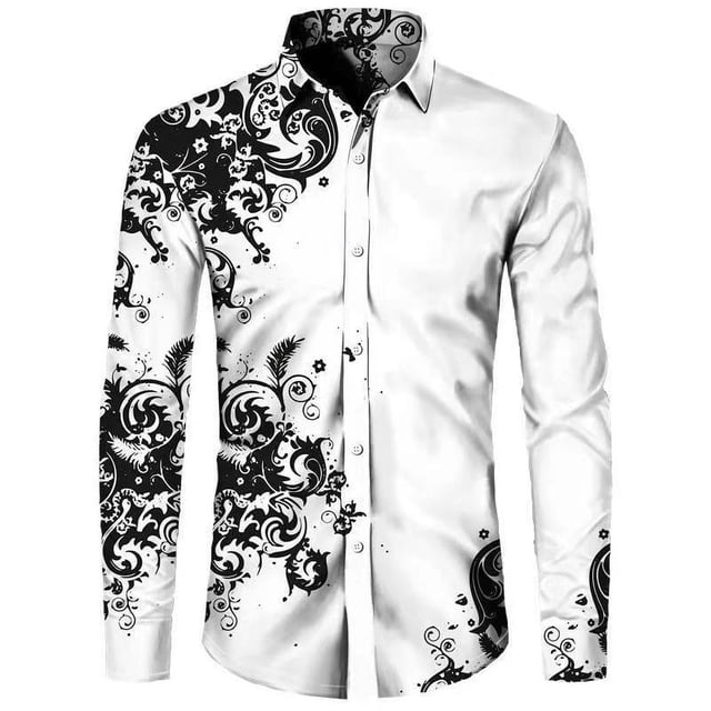 Camisa de hombre casual al aire libre botón manga larga solapa traje camiseta 2024 nuevo estilo venta caliente jiadam