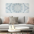 thumbnail image 3 of Shades of Blue Ornate Floral Wood Plank Wall Art, 3 of 6