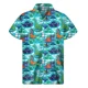 thumbnail image 2 of Camisas hawaianas con estampado de dinosaurios para hombre, camisa de verano con solapa y estampado 3D de animales, blusa holgada de manga corta con botones para la calle, 2 of 5