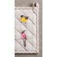 thumbnail image 4 of Maison d' Hermine Birdies on wire 100% Cotton Pot Holder with Loop Heat Resistant for BBQ | Cooking | Baking | Grilling | Microwave | Barbecue | Spring/Summer (8 Inch by 8 Inch)., 4 of 5