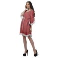 thumbnail image 3 of Moomaya Robe de Plage Imprimée Vêtements de Vacances Femmes Robes en Georgette pour Femmes, 3 of 6
