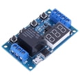 thumbnail image 4 of Timer Relay Switch Module, Adjustable Delay On / Off Cycle Timer with LED Display, 6V-30V DC / Micro USB, 0.1s-999min Range for Automation Control, 4 of 6