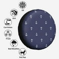 thumbnail image 6 of Kdxio Anchor Heart Blue for Tire Cover Wheel Protectors Tyre Covers Weatherproof Wheel Covers Universal Fit for Trailer Rv SUV Truck Camper Travel Trailers 14 inch, 6 of 8