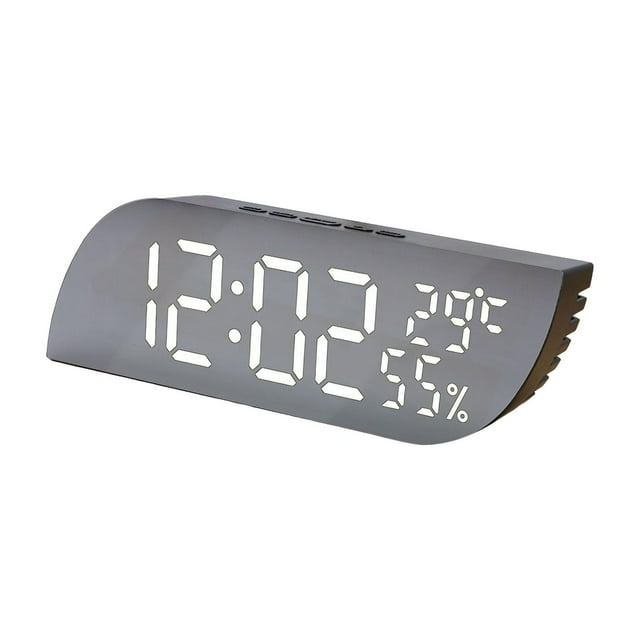Reloj despertador LED Macarena para dormitorio Brillo ajustable 20,9x6,8 cm