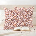 thumbnail image 3 of Red Orange Leaves Fall Outdoor Waterproof Pillow Covers, Thanksgiving Botanical Decorative Square Throw Pillowcase Sofa Cushion Sham for Patio/Couch/Chair, 20"x20" 2 Pack, 3 of 8