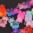 thumbnail image 3 of 100 piezas Gummy Bear Charms Colgantes Cute Resin Bear Candy Charms en color brillante Oso de dibujos animados Llaveros Color aleatorio oso de fresa  Electrónica, 3 of 5