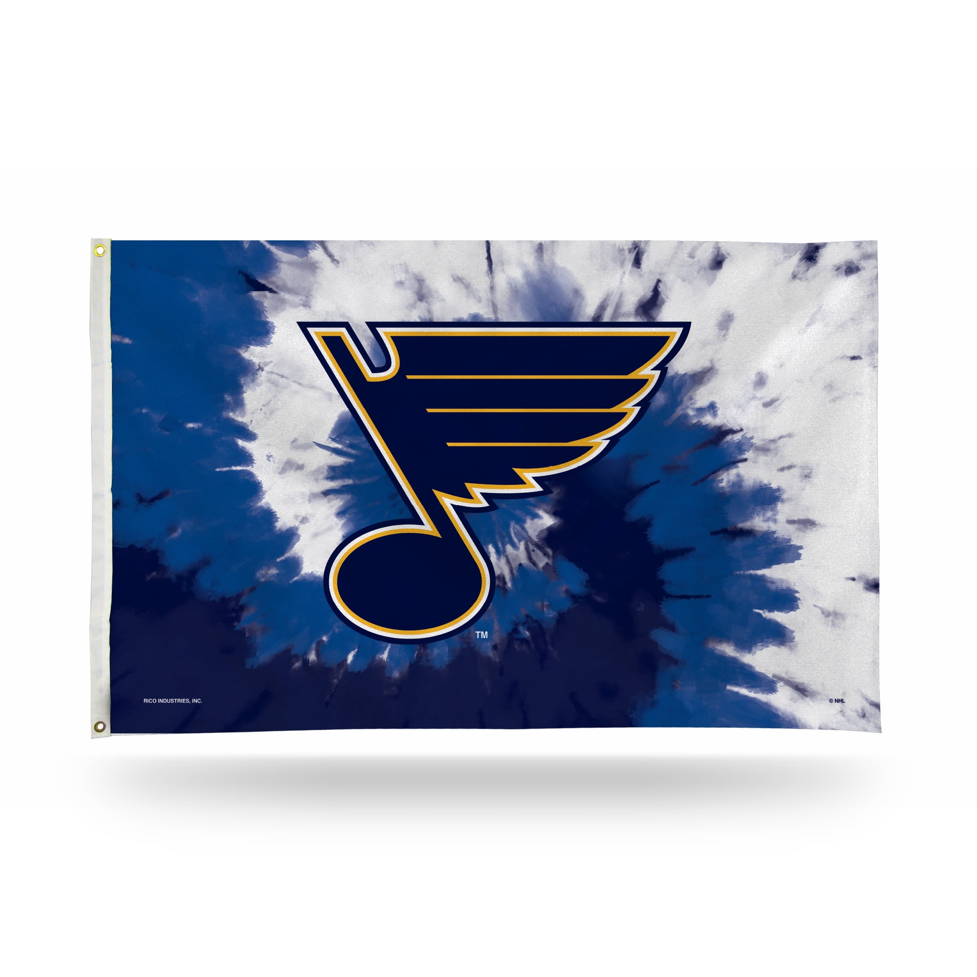 Rico Industries St. Louis  Hockey Tie-Dye Design 3' x 5' Single Sided Banner Flag with Grommets - Indoor or Outdoor Use