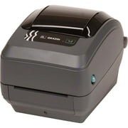 Angle View: Zebra GK420t Desktop Thermal Transfer Printer, Monochrome, Label Print, Ethernet, USB