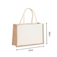 thumbnail image 2 of Bolsa de compras de yute de arpillera de asa de regalo de cumpleaños de boda de comestibles reutilizables JShteea  Para Estrenar, 2 of 8