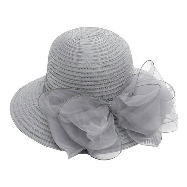 Accesorios YUEHAO, tocado para vestido de mujer, gorro de novia, sombrero de boda para fiesta de té británica, gorra de béisbol gris