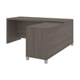 thumbnail image 5 of Bowery Hill Modern Wood L-Shaped Home Office Desk in Bark Gray, 5 of 9