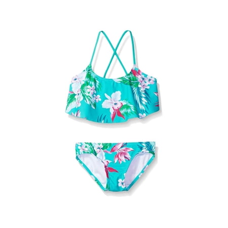 Kanu Surf Big Girls' Alania Flounce Bikini Beach Sport 2-Piece