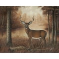 thumbnail image 2 of Wavra, Robert 14x12 Gold Ornate Wood Framed with Double Matting Museum Art Print Titled - Autumn Buck, 2 of 4