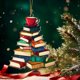 thumbnail image 1 of Adornos navideños, regalos navideños, libro, árbol de Navidad, decoración de pared, colgante de puerta, decoración festiva, hoja de arce., 1 of 8