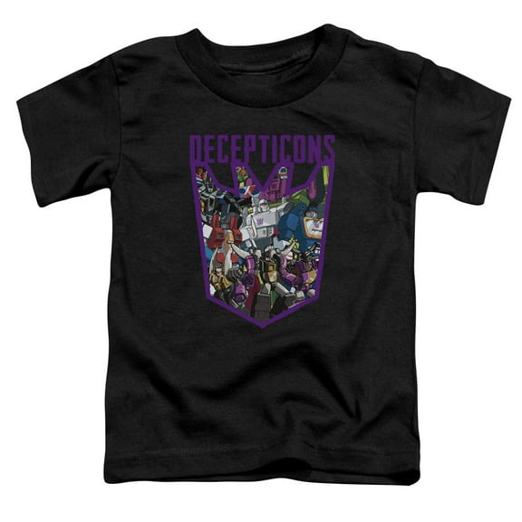 Transformers Decepticon Collage S/S Toddler T-Shirt Black