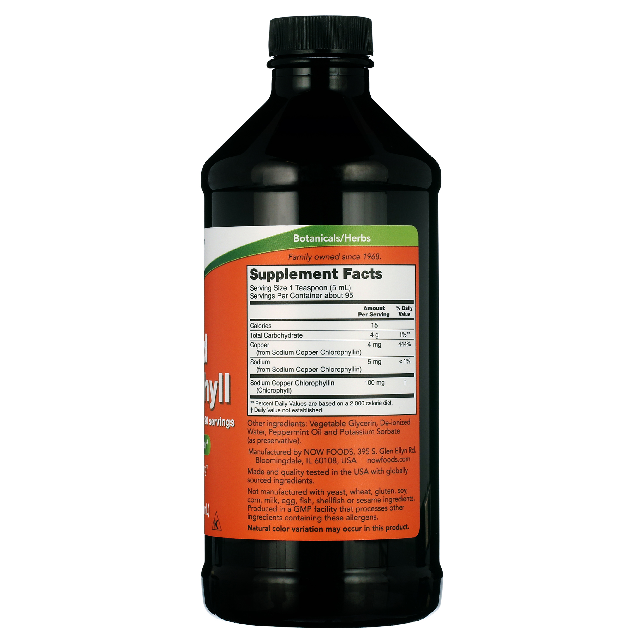 NOW Supplements, Liquid Chlorophyll, Super Concentrated, Internal ...