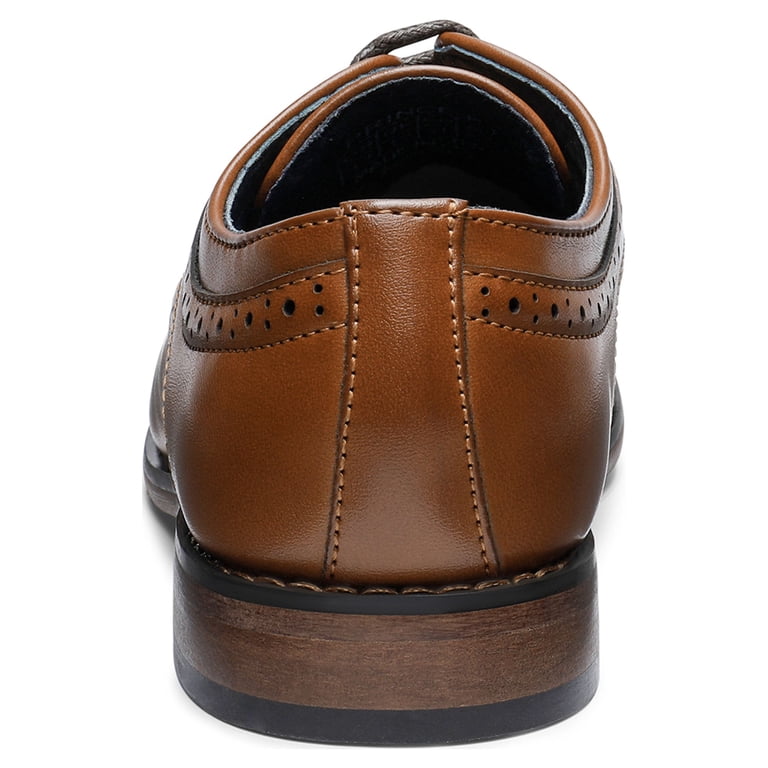 Bruno Marc Prince Brown Leather Oxfords Sz 9‎ Men main image 2