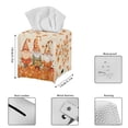 thumbnail image 3 of FUIALDOLG PU Leather Waterproof Tissue Box Holder, Square Napkin Facial Tissues Boxes Dispenser, Thanksgiving Gnome Leaves Home Office Car Tissue Holder Decorative Container, 3 of 7