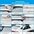 thumbnail image 3 of Geelife For Toyota Fits 20-23 Toyota Corolla Sedan Matte Black Rear Roof Spoiler Wing, 3 of 7