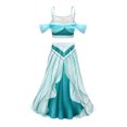 thumbnail image 2 of Girls Princess Dress Up Outfits Aladdin Jasmine Halloween Cosplay Fancy Dress, 2 of 7