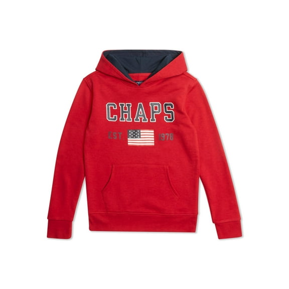 Chaps Boys Long Sleeve Hoodie Sweatshirt, Sizes 4-18