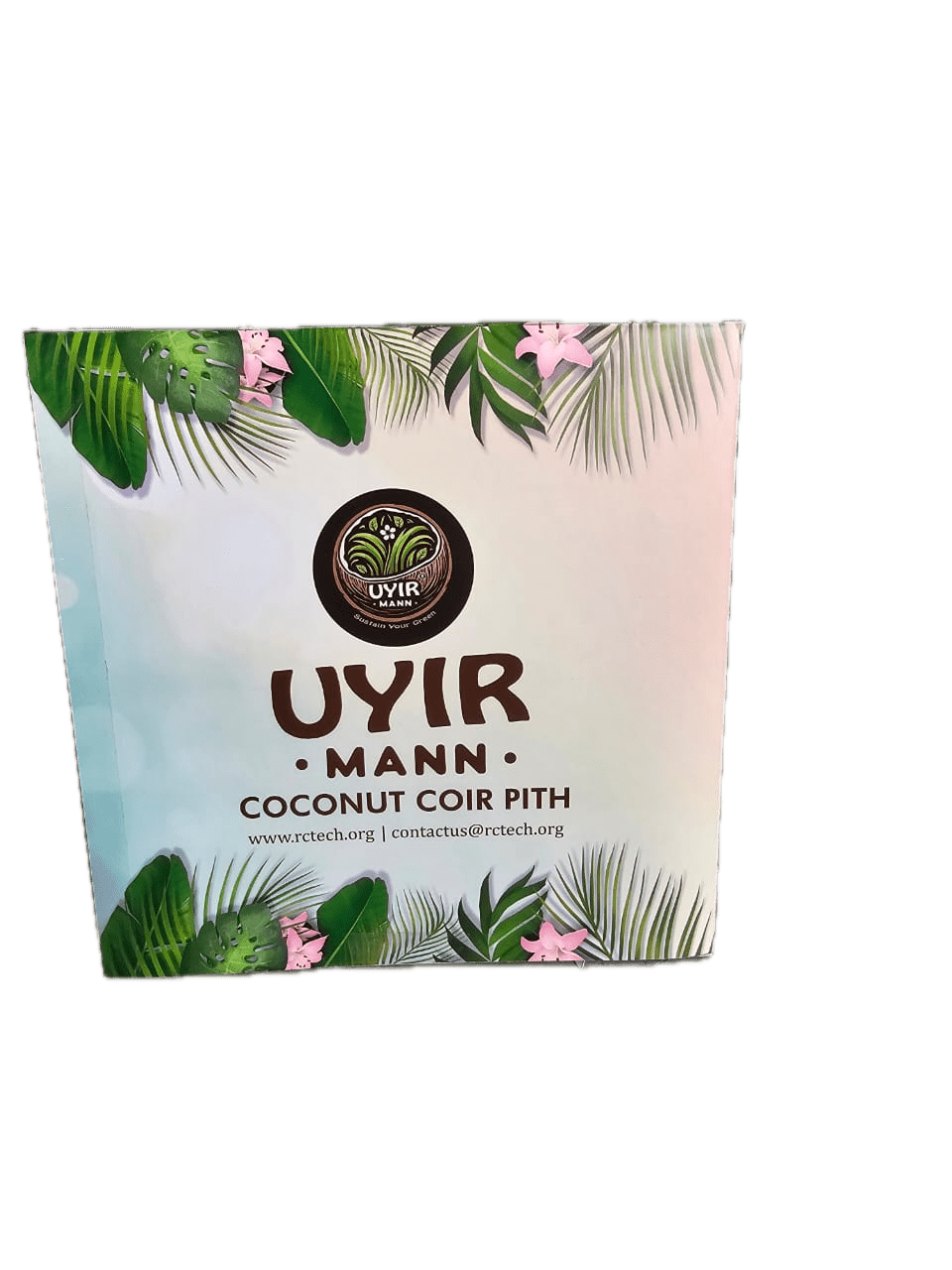 UYIR MANN Coco Coir 2 LB Brick - Premium Gardening Soil