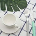 thumbnail image 3 of Moxinox Colorful 48 Piece camping Silverware set with Organizer, Plastic Spoons Forks Knives Set with Tray (13x9x2 Ins), 3 of 5
