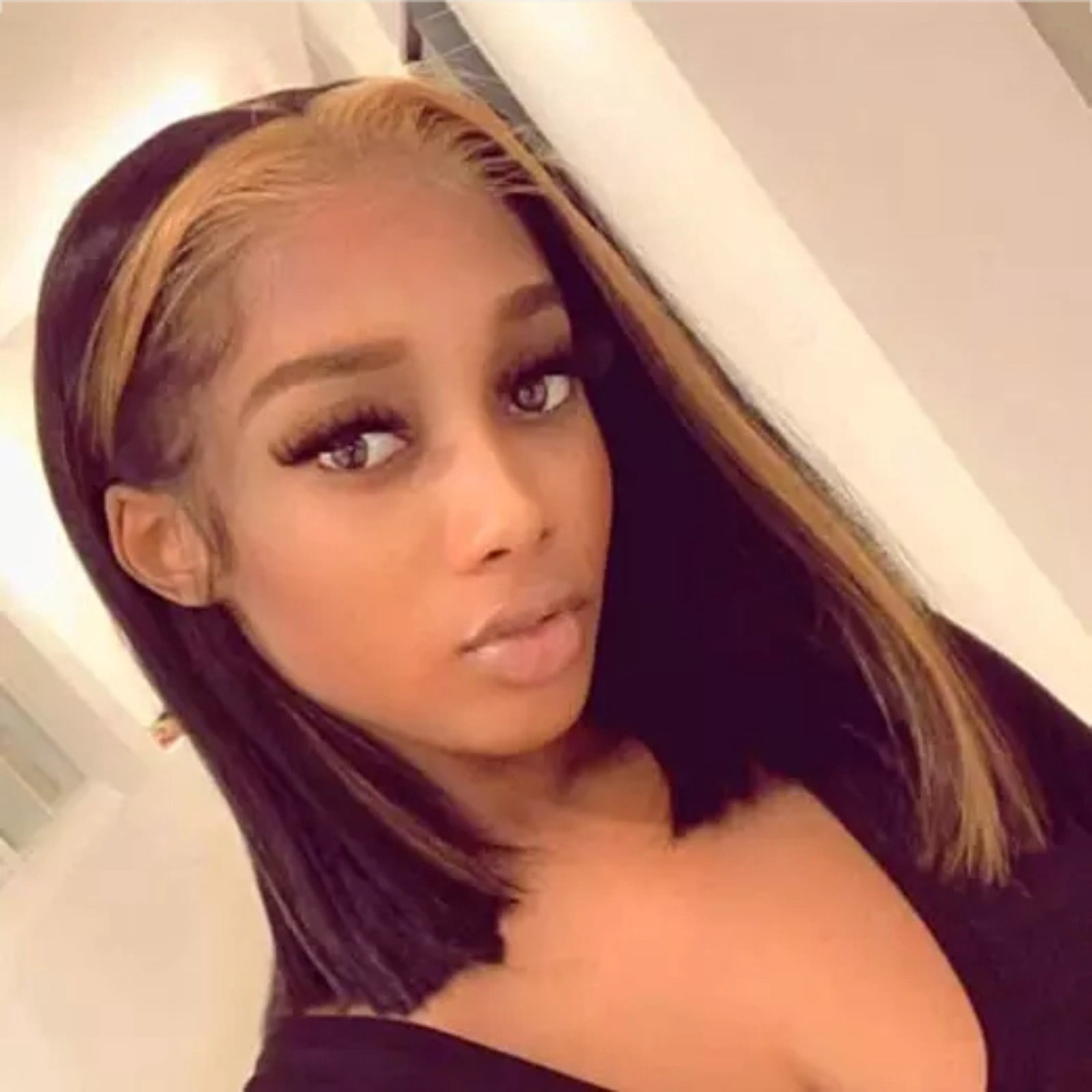 9A Grade Brazilian Straight Bob Wig with Highlight tl27 13×4 Short Human Hair