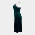 thumbnail image 6 of Hifoo Nightwear Women Longer Velvet Lace Nightgowns Deep V Chemise Solid Color Sleepwear Nightdress Split Hem Sleeveless Solid Color Sleepwear Breathable Casual Home O-Neck Loungewear, 6 of 7