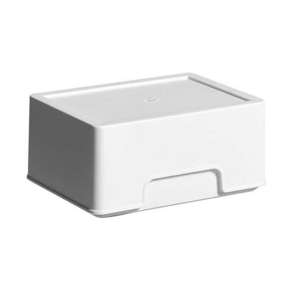 Leodye 1PCS Drawer-type Plastic Storage Box - Heightened Lid, for Cosmetic & Sundry Classification -4.52x3.22x.08in