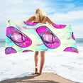 thumbnail image 2 of Riecok Oversized Beach Towels Fashion Party Beach Blanket Summer Vacation Beach Towels Summer Comfortable Black Free Size, 2 of 7