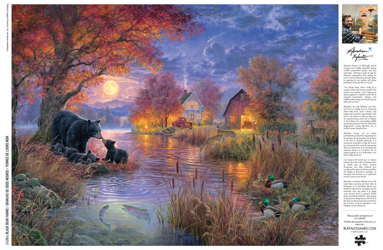 Buffalo Games Black Bear Farms 1000-Piece Interlocking Jigsaw Puzzle